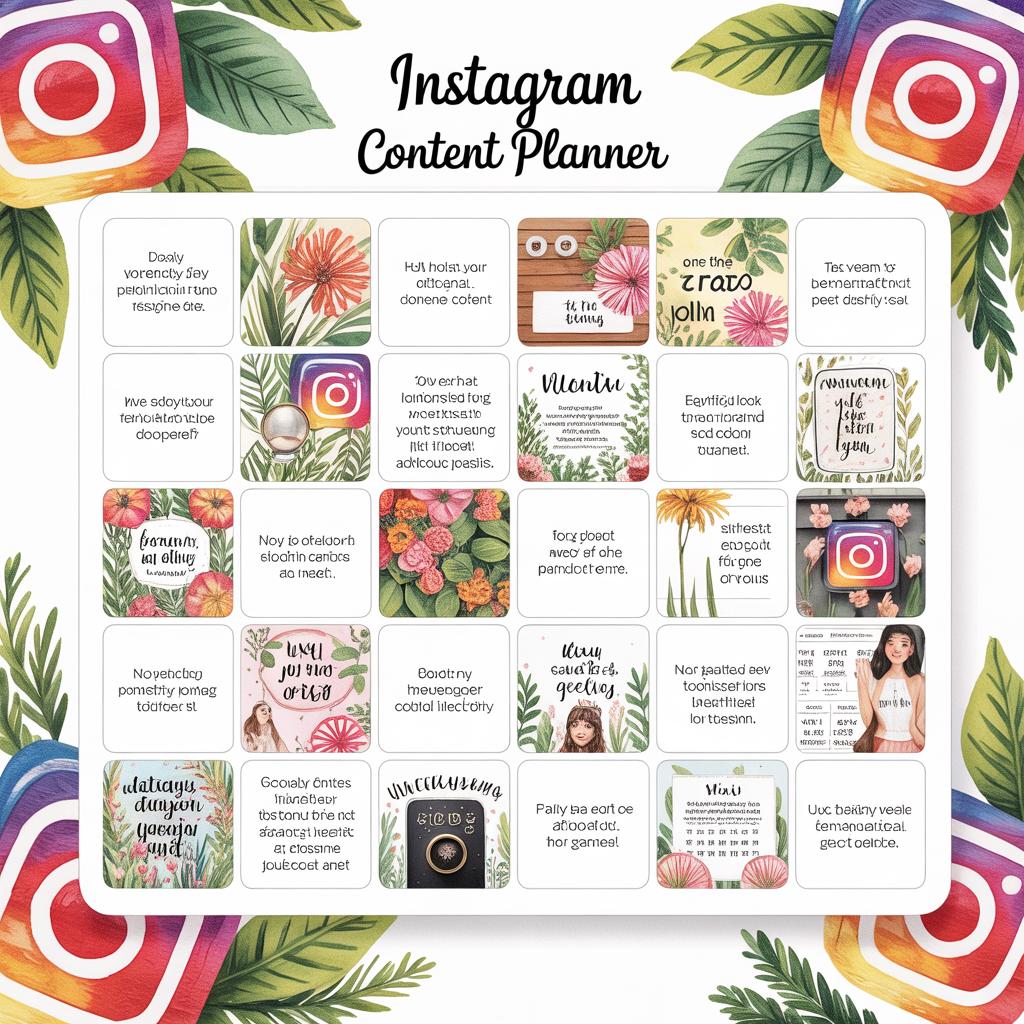 Instagram Content Planner – 30 Day Content Organizer