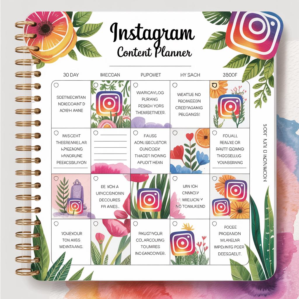 Instagram Content Planner – 30 Day Content Organizer